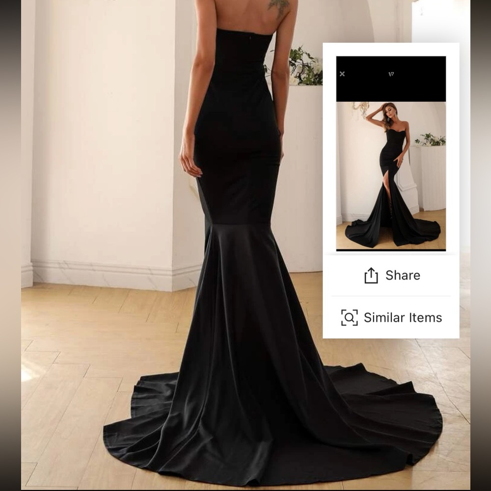 Beautiful long tail shein dress!